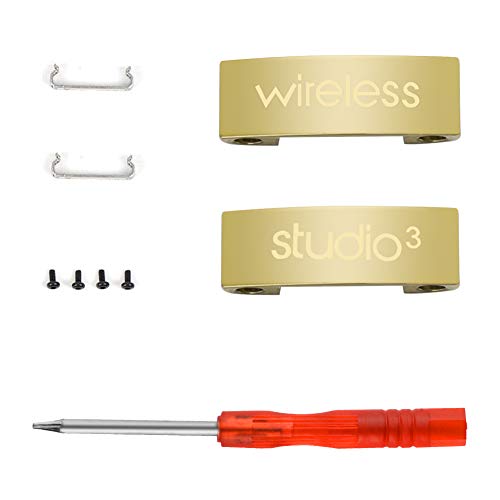 Product Cover Beats Studio 3 Hinge Replacement Parts Headband Connector Repair Parts Compatible with Beats Studio 3.0 Wireless Over-Ear Headphones (Gold)