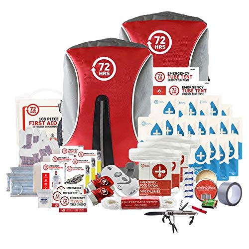 Product Cover Earthquake Preparedness Kit, Emergency Kit, Survival Kit for 3 Person - 72HRS Backpack Deluxe Kit by 72Hours