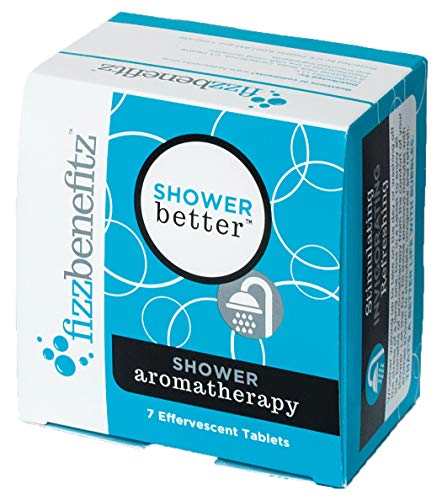 Product Cover Fizzbenefitz Aromatherapy Shower Bombs - Uplifting Steamer Tablets Release Scents in Warm Water - Bath Bomb for the Shower Creates a Soothing Vapor - Vaporizing Soothers