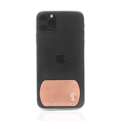 Product Cover StayWell Copper Germ Stopper Cell Phone Patch (Medium) Hand Sanitizer Cell Phone Patch Eliminate Germs Without Chemicals | Natural Hand Sanitizer | Pure Copper Made in The USA