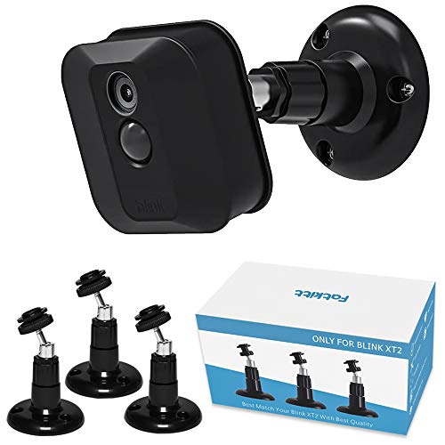 Product Cover Blink XT / XT2 Camera Mount, 360 Degree Adjustable Indoor/Outdoor Wall Mount Bracket for Blink Home Security System Black 3 Pack