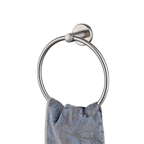 Product Cover JQK Towel Ring, 304 Stainless Steel Hand Towel Holder for Bathroom, Brushed Finished Wall Mount, TR130-BN