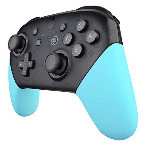 Product Cover eXtremeRate Heaven Blue Replacement Handle Grips for Nintendo Switch Pro Controller, Soft Touch DIY Hand Grip Shell for Nintendo Switch Pro - Controller NOT Included