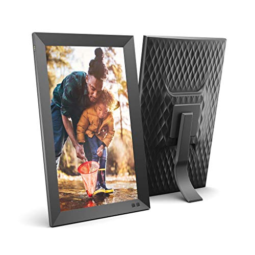 Product Cover NIX 15 Inch USB Digital Picture Frame - Portrait or Landscape Stand, Full HD Resolution, Auto-Rotate, Magnetic Remote Control - Mix Photos and Videos in The Same Slideshow