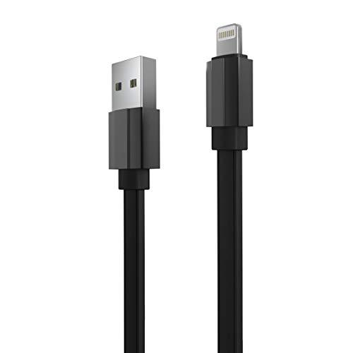 Product Cover Portronics POR-426 Konnect Flat Charge & Sync Function 2.4A Output Cable (Black)