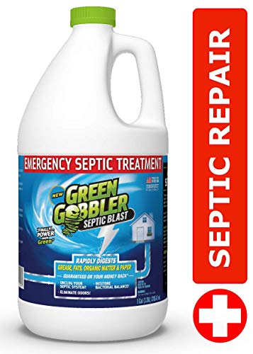 Product Cover Septic Blast! Emergency Septic Tank Treatment & Maintenance | Removes Septic Tank Clogs | Removes Septic Tank Odors & Restores Septic System | Prevents Overflows ... (1 Gallon)