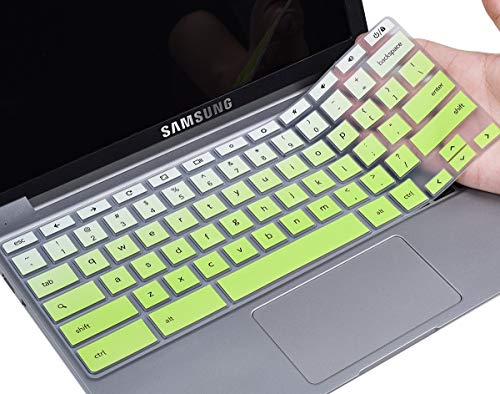 Product Cover CaseBuy Samsung Chromebook Keyboard Cover for Samsung Chromebook 4 3 XE310XBA XE500C13 XE501C13 11.6/Chromebook 2 XE500C12/15.6 Chromebook 4 XE350XBA/Chromebook Plus XE520QAB XE521QAB 12.2,Ombre Green