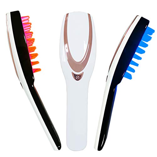 Product Cover Phototherapy Hair Regrowth Brush, Scalp Massager Comb for Hair Growth, Anti Hair Loss Head Care Electric Massage Comb Brush with USB Rechargeable