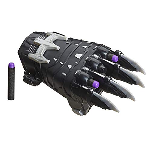 Product Cover Avengers NERF Power Moves Marvel Black Panther Power Slash Claw NERF Dart-Launching Toy for Kids Roleplay, Toys for Kids Ages 5 and Up