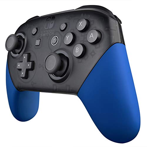 Product Cover eXtremeRate Blue Replacement Handle Grips for Nintendo Switch Pro Controller, Soft Touch DIY Hand Grip Shell for Nintendo Switch Pro - Controller NOT Included