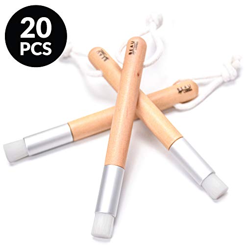 Product Cover 20 Lash Cleansing Brushes For Eyelash Extensions - Lash Shampoo Cleaning Brush To Wash Dirt, And Makeup - Professional Eyelash Aftercare Accessories And Supplies To Keep Eyelids and Eyelashes Cleaner