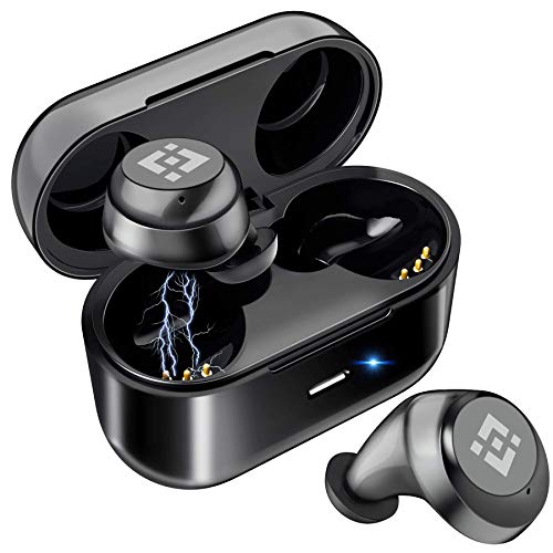 Product Cover Wireless Earbuds 【Upgraded Graphene 3D Stereo Sound】 Bluetooth 5.0 with 28Hr Play Time Noise Cancelling HonShoop Lightweight Bluetooth Headphones Built-in Mic (Black)(Matte Black) (Matte Black)