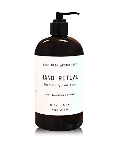 Product Cover Muse Bath Apothecary Hand Ritual - Aromatic and Nourishing Hand Soap, 16 oz, Infused with Natural Essential Oils - Aloe + Eucalyptus + Lavender