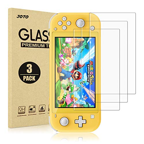 Product Cover [3 Pack] Switch Lite Screen Protector, JOTO Tempered Glass Screen Film Guard Rounded Edge Real Glass Screen Protector for Nintendo Switch Lite 2019 -Clear