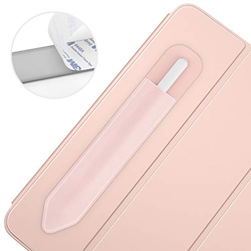 Product Cover Dadanism Pencil Holder Sticker Fit Apple Pencil 1st/2nd Gen, Elastic Pocket Adhesive Sleeve Pouch Attached to Case Fit iPad 7th Gen 10.2