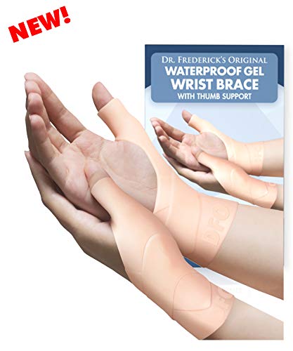 Product Cover Dr. Frederick's Original Waterproof Wrist & Thumb Brace - 4 Pieces - Spica Splint for Thumb Arthritis - Skier's Thumb - De Quervain's - Small