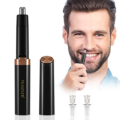 Product Cover Ear and Nose Hair Trimmer for Men and Women, Upgraded Electric Nose Hair Clippers, IPX7 Waterproof, Mute Motor, Double-Edge Stainless Steel Blades for Easy Cleansing(Black)