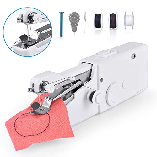 Product Cover Handheld Sewing Machine Mini Cordless Portable Electric Sewing Machine DIY Home Handy Stitch for Kids Cloth Pet Clothes