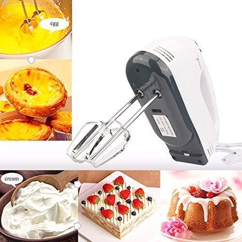 Product Cover EAYIRA 7 Speed Hand Mixer with 4 Pieces Stainless Blender, Bitter for Cake/Cream Mix, Food Blender, Beater for Kitchen || Beater for Cake