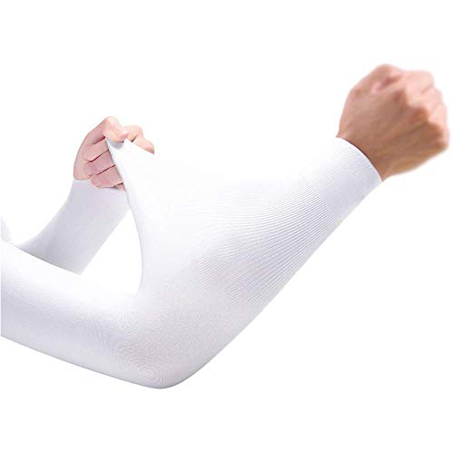 Product Cover UV Protection Cooling Arm Sleeves,UPF 50 Compression Sun Sleeves for Men & Women for Cycling, Running, Football, Basketball, Golf, Outdoor Sports One Pair