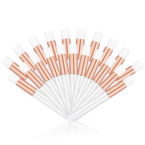 Product Cover 20 Pcs Rose Gold Lash Shampoo Brush Cosmetic Brushes Peel Off Blackhead Brush Remover Tool Nose Cleaning Washing Brush Lash Cleanser Brushes by Lskeenon