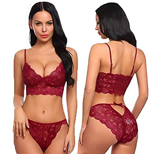 Product Cover NAUGHTY WISH Hot & Sexy Women Hot Honeymoon Babydoll Lingerie Maroon (Free Size)