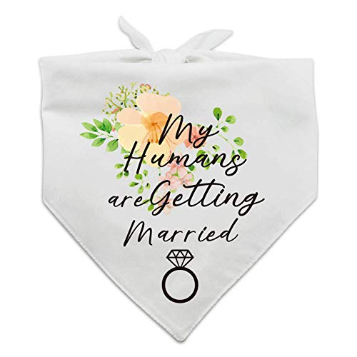 Product Cover family Kitchen My Humans are Getting Wedding Married Dog Bandana，Pet Scarf Accessories,Pet Accessories for Dog Lovers