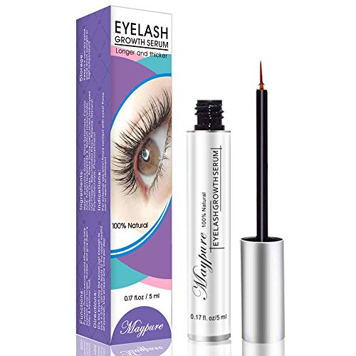 Product Cover Eyelash Growth Serum, FDA-Approved Eyelash Enhancer Lash Booster Eyebrow Growth Serum for Long, Luscious Lashes and Eyebrows-Irritation Free Formula(5ml)