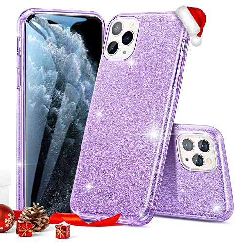 Product Cover ESR Glitter Case Compatible for iPhone 11 Pro Max Case, Glitter Sparkle Bling Case [Three Layer] for Women [Supports Wireless Charging] for iPhone 11 Pro Max (2019 Release), Purple