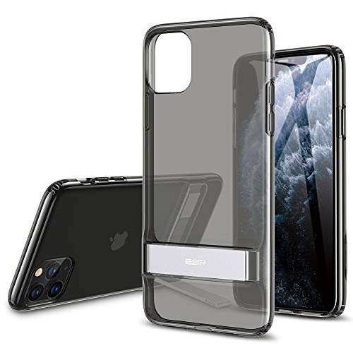 Product Cover ESR Metal Kickstand Designed for iPhone 11 Pro Max Case, [Vertical and Horizontal Stand] [Reinforced Drop Protection] Flexible TPU Soft Back for iPhone 11 Pro Max (2019 Release), Transparent Black