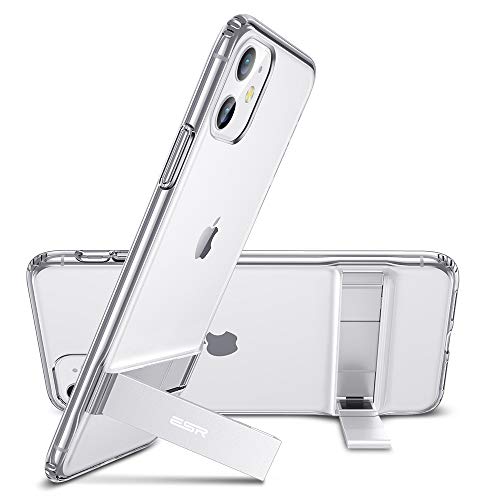 Product Cover ESR Metal Kickstand Designed for iPhone 11 Case, [Vertical and Horizontal Stand] [Reinforced Drop Protection] Flexible TPU Soft Back for iPhone 11 (2019 Release), Clear