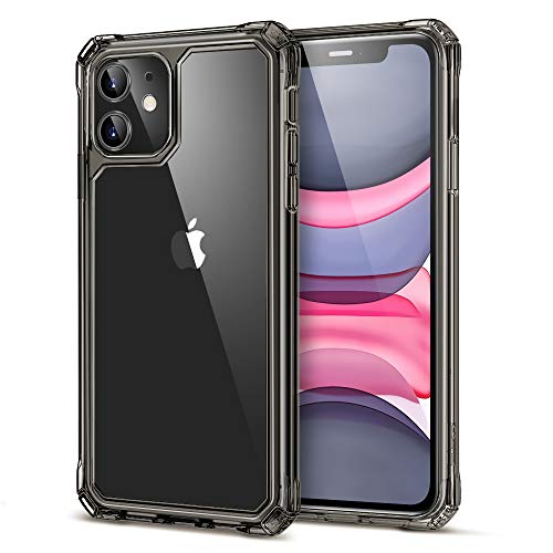Product Cover ESR Air Armor Designed for iPhone 11 Case [Shock-Absorbing] [Scratch-Resistant] [Military Grade Protection] Hard PC + Flexible TPU Frame, for The iPhone 11, Transparent Black