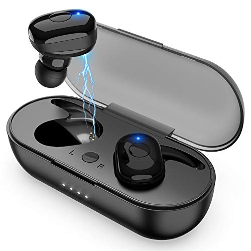 Product Cover Wireless Earbuds, Bluetooth 5.0 Wireless Headphones, in-Ear Sweat-Proof Stereo Wireless Earphones with Portable Charging Case, Mic