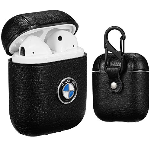 Product Cover Gift-Hero Compatible with Airpods 1&2 Luxury Leather Cool Case,3D Fun Funny Cool Stylish Designer Design Kits Character Skin Wireless Headphone Fashion Cover for Girls Boys Kids Man Air pods (Bmmw)