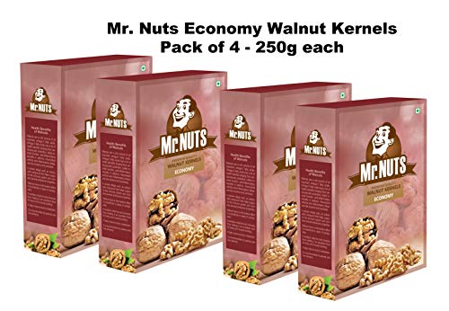 Product Cover MR. NUTS ECONOMY Walnut Kernels without Shell Pack of 4 (250 g X 4 = 1 Kg)