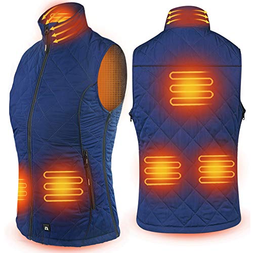Product Cover ARRIS Heated Vest for Women, Size Adjustable 7.4V Battery Electric Warm Clothing for Hiking Camping Skiing Blue
