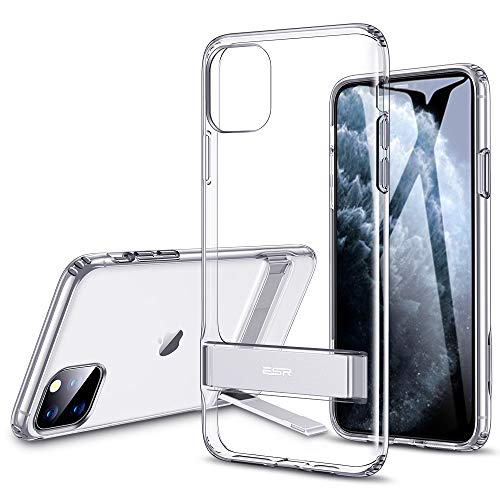 Product Cover ESR Metal Kickstand Designed for iPhone 11 Pro Max Case, [Vertical and Horizontal Stand] [Reinforced Drop Protection] Flexible TPU Soft Back for iPhone 11 Pro Max (2019 Release), Clear