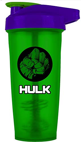 Product Cover PerfectShaker Performa - Marvel Series, Leak Free Protein Shaker Bottle with Actionrod Mixing Technology! Shatter Resistant & Dishwasher Safe (ACTIV Hulk)(28oz)
