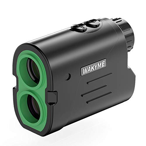 Product Cover WAKYME Rangefinder, Golf & Hunting Range Finder 1000 Yard 6X Laser Range Finder with Slope Adjustment, PinSeeker with JOLT Technology, Continuous Scan, Fast Focus System, Speed, Low Battery Indicator