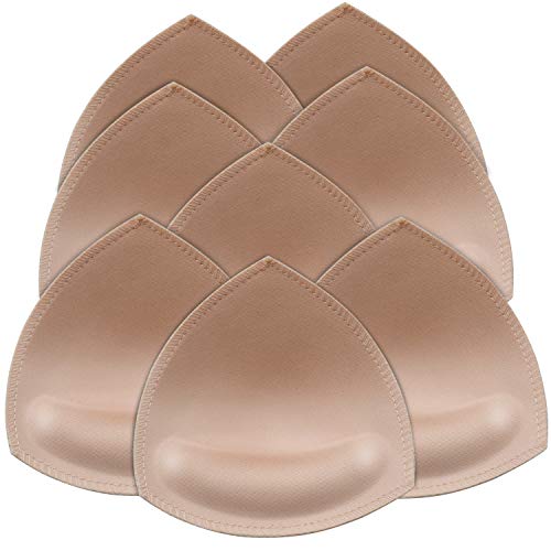 Product Cover Bra Pads Inserts 4 Pairs, Women's Breathable Comfy Replacement Removable Sport Bra Push Up Pads Suitable for C cup and D cup