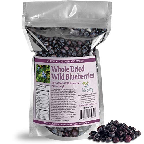 Product Cover Dried Wild Blueberries, No Added Sugar, No Pesticides, Not Cultivated Berries, Small, Woman-Owned Company