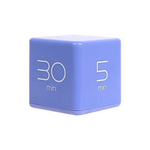 Product Cover mooas Cube Timer 5, 10, 20 and 30 Minutes Time Management (Violet), Kitchen Timer, Kids Timer, Workout Timer