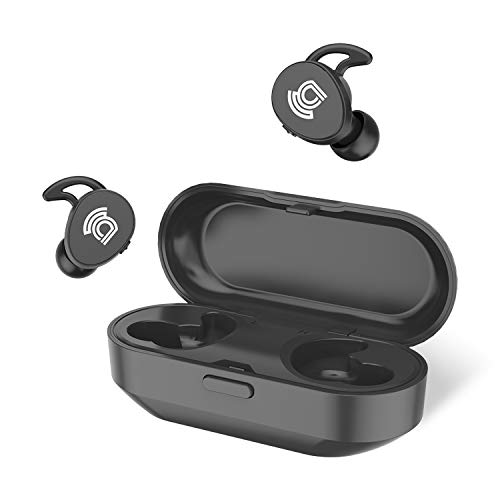 Product Cover asseso TS1 True Wireless Earbuds, Bluetooth 5.0 Deep Bass Stereo Headphones with Charging Case, 20H Playtime, Microphone, Noise Isolating, IPX5 Waterproof Earphones for Gym, Workout, Sports, Running