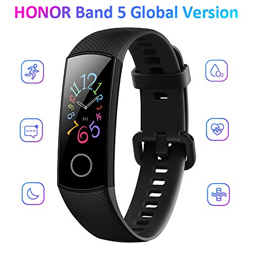Product Cover Docooler Honor Band 5 Smart Bracelet Watch Faces Smart Fitness Timer Intelligent Sleep Data Real-Time Heart Rate Monitoring 5ATM Waterproof Swi