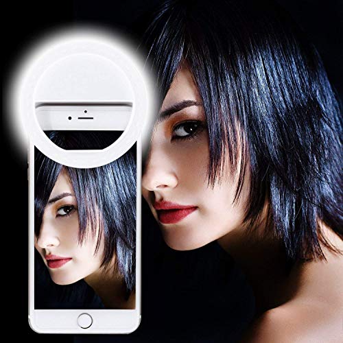Product Cover Venganza FL-36 Double Bright Soft White Color Selfie Ring Light with 3 Modes and 36 LED for Smartphones