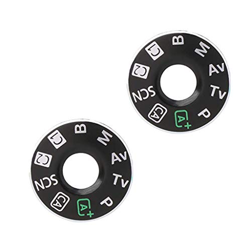 Product Cover 2 Pieces Top Cover Function Dial Mode Plate Interface Nameplate Cap Label for Canon EOS 6D Digital Camera Repairing Parts + Tape