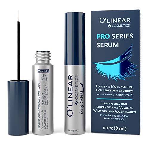 Product Cover Eyelash Growth Serum - Lash and Eyebrow Enhancer - Natural Booster for Rapid Lash and Brow Growth - EU Made Nutrition and Regeneration Eyelash Serum for Extension, Thickness and Nature Look