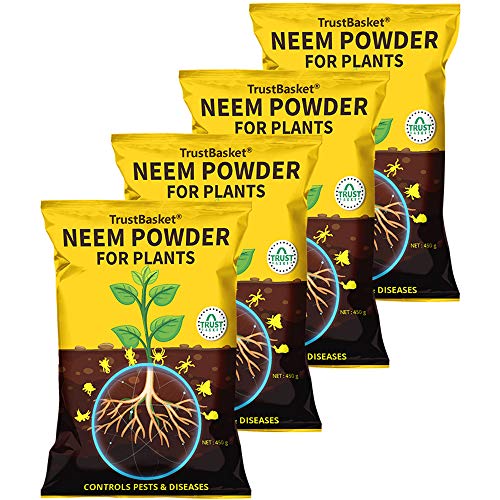 Product Cover TrustBasket Neem Cake Powder Organic Fertilizer and Pest Repellent for Plants (450 GMS) - Set of 4