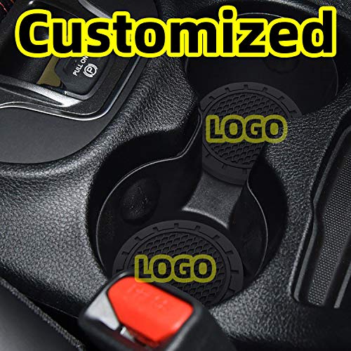 Product Cover AOOOOP Car Interior Accessories for Nissan Cup Holder Insert Coaster - Silicone Anti Slip Cup Mat for Nissan Versa Sentra Altima Rogue Murano Pathfinder Frontier Titan (Set of 2, 2.75