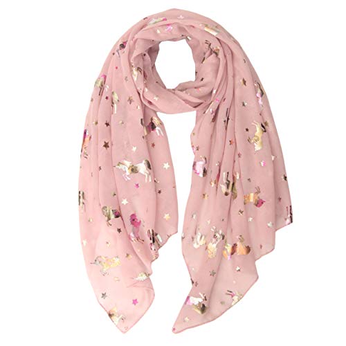 Product Cover MissShorthair Lightweight Shawl Scarfs For Womens with Unicorn Horse Print